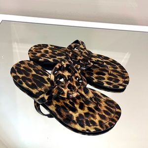 Leopard Print Patent Leather Tory Burch Millers